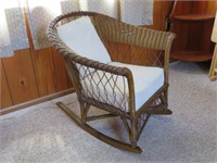 Vintage Wicker Rocker