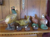 Ceramic Pheasant Lot