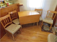 Vintage Maple Drop Leaf Kitchen Table