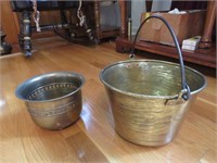 Brass Bucket & Planter