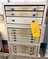 (3) DRILL CABINETS w/ CONTENTS (SEE PHOTOS)