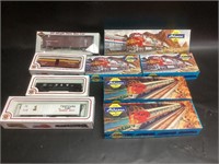 9 Ho Train Cars In Original Boxes