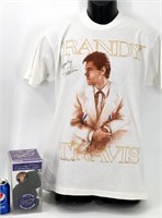 Randy Travis Autographed Shirt w Rare Bear