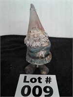 Garden gnome 10" tall, does have some damage