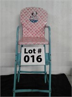 Vintage doll high chair -  9" x 23"