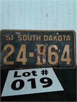 1951 South Dakota license plate