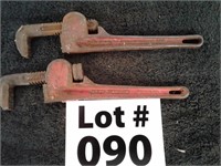 Drop forged 10" pipe wrench and