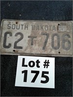 1959 South Dakota license plate, however when you