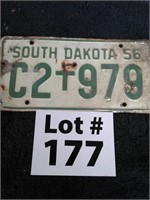1956 South Dakota license plate