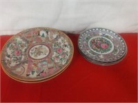 Set of 6 oriental Decorative Plates
