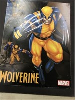 Metal Wolverine Sign 16" x 12" Small Crease