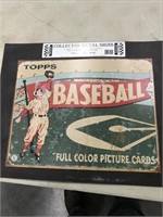 Topps Baseball Sign Metal 16' x 12"