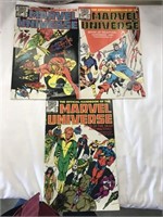 (3) Marvel Universe 13-15 1982 83 84 The Official