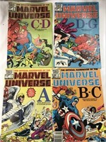 (4) Marvel Universe Official Hand Book 1-4 1982-83