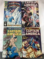 (4) Marvel Captain America 1986-1989-1991