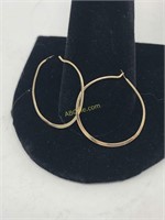 Pair of 14K Gold Hoop Earrings, 3.0g