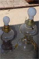2 Converted Oil Lamps, Done Correctly