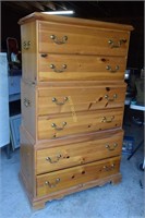 Pine 6 Drawer Triple Chest