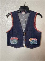 Vintage Laura Embellished Denim Vest