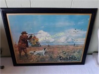 Vintage 50'S Duxbak Hunting Litho Sign Advertising