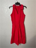 Vintage Helene Sidel Red Dress