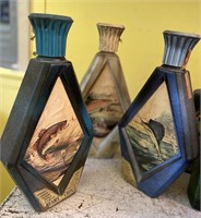 Set of Beam’s Choice Fish themed decanters
