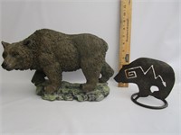 Resin Bear Garden Art,Bear Decor Candle Holder