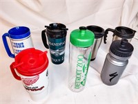 Water Bottles Thermos Red Wings Detroit Lions