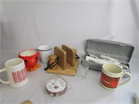 Kitchen Items,Electric Knife,Wood Napkin Holder
