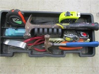 Plastic Carry Tray W/Assorted Tools