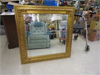 Gold Color Framed Mirror 39"x39"