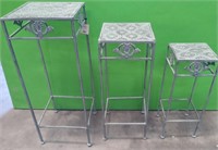 43 - NEW WMC SET OF 3 PLANT STANDS (C49)
