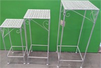 43 - NEW WMC SET OF 3 PLANT STANDS (C52)