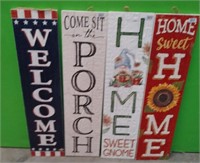 43 - NEW WMC 4 "WELCOME" PORCH SIGNS (C57)