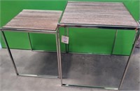 43 - NEW WMC LOT OF 2 ACCENT TABLES (C79)