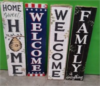 43 - NEW WMC 4 "WELCOME" PORCH SIGNS (C5)