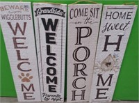 43 - NEW WMC 4 "WELCOME & PORCH" SIGNS (C60)