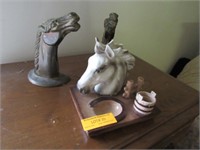 3 Assorted Horse Scene Décor Items
