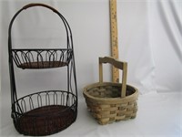 Home Decor Basket & Wicker Centerpiece