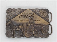 Coca-Cola 1902-1977 Brass Belt Buckle