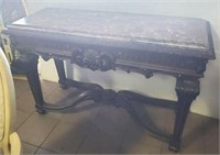 MARBLE TOP FOYER TABLE
