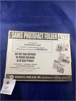 Vintage Sams Photofact Folder No 403