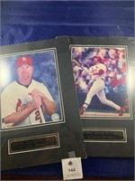 Two matted prints Mark McQwire St Louis Cardinals
