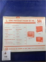 Vintage Sams Photofact Folder No 944 TVs