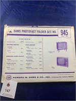 Vintage Sams Photofact Folder No 945 TVs