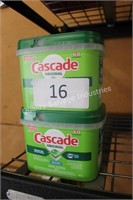 2 - 60ct cascade dishwasher pods