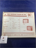 Vintage Sams Photofact Folder No 947 TVs