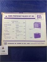 Vintage Sams Photofact Folder No 935 TVs