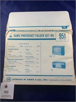 Vintage Sams Photofact Folder No 951 TVs
