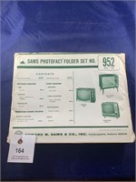 Vintage Sams Photofact Folder No 952 TVs